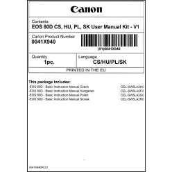 Canon EOS 80D használati útmutató