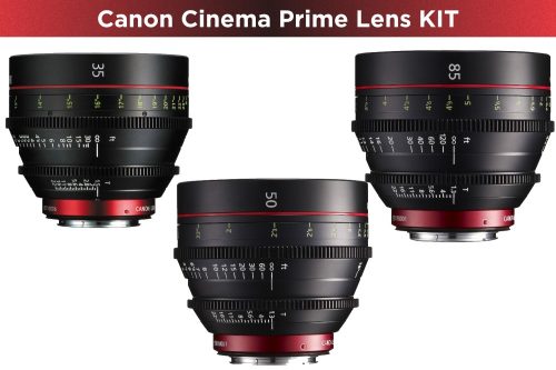 Canon Cinema Prime 3 Lens KIT (35/50/85) (EF bajonett)