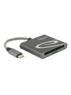   Delock USB Type-C kártyaolvasó Compact Flash vagy Micro SD memóriakártyákhoz 