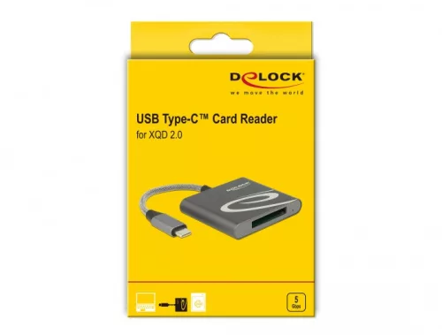 Delock USB-C kártyaolvasó XQD 2.0 memóriakártyákhoz (91746)