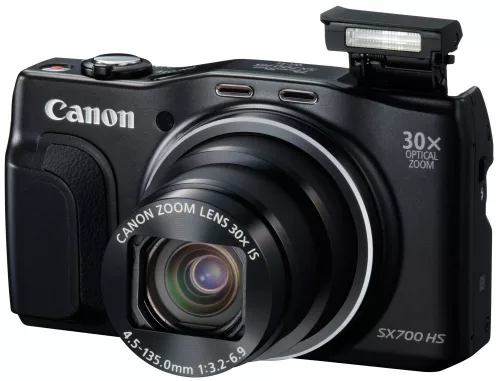 Canon PowerShot SX700HS (Wi-Fi+NFC) (2 színben) (fekete)