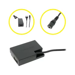   PATONA Power Adapter Kit for Canon LP-E17 – Dummy Battery with Power Supply (9424)