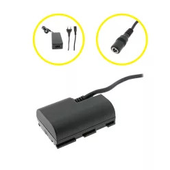   PATONA Power Adapter Kit for Canon LP-E6P – Dummy Battery with Power Supply (9425)