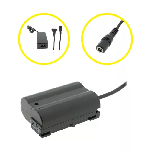 PATONA Power Adapter Kit for Nikon EN-EL15 – Dummy Battery with Power Supply (9428)