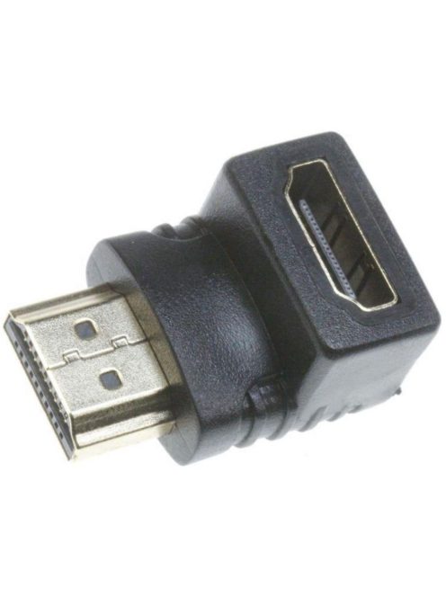 HDMI dugó/HDMI aljzat 90°-os adapter (lefele)