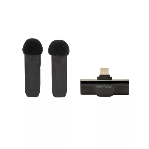 PATONA vezeték nélküli "Lavalier" mikrofon (for USB-C) (9874)