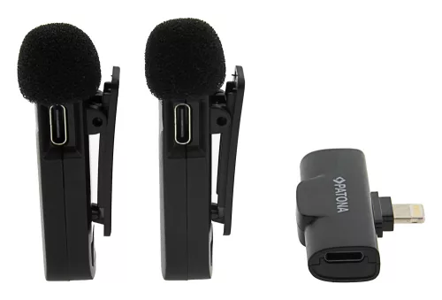 PATONA vezeték nélküli "Lavalier" mikrofon (for Apple iPhone és iPad) (9875)