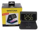 PATONA LCD kijelzős ébresztőóra, vezeték nélküli töltési funkcióval és UV fertőtlenítéssel (9888)