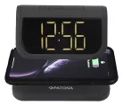 PATONA LCD kijelzős ébresztőóra, vezeték nélküli töltési funkcióval és UV fertőtlenítéssel (9888)