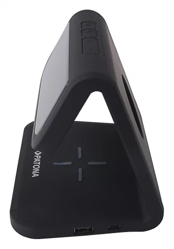 PATONA LCD kijelzős ébresztőóra, vezeték nélküli töltési funkcióval és UV fertőtlenítéssel (9888)