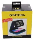 PATONA LCD kijelzős ébresztőóra, vezeték nélküli töltési funkcióval és UV fertőtlenítéssel (9888)