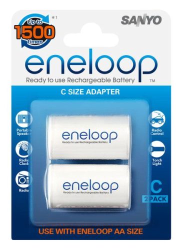 Sanyo eneloop C size adapter