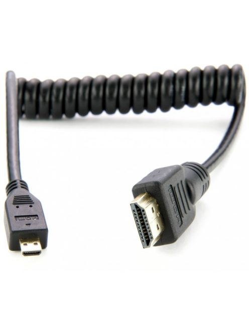Atomos AtomFLEX HDMI Male to Micro-HDMI Male Coiled Cable 12 to 24" (ATOM4K60C1)