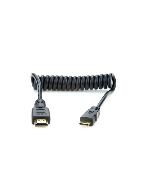 Atomos Full to Mini HDMI Coiled Cable 11.8 to 17.7" (ATOMCAB008)