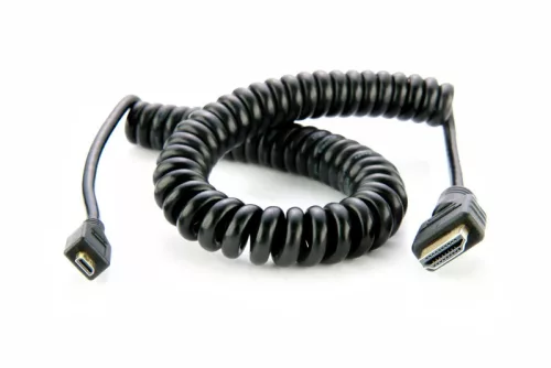 Atomos Micro to Full HDMI Coiled Cable 19.7 to 25.6" (ATOMCAB014)