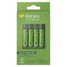 GP ReCyko B421 USB-s akkumulátor töltő + 4db AA akkumulátor (2700mA)