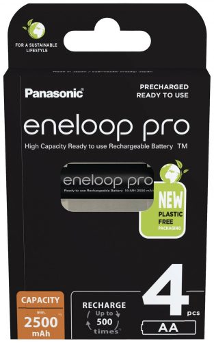 Panasonic Eneloop Pro AA - Ni-MH akkumulátor (4db) (BK-3HCDE/4BE)