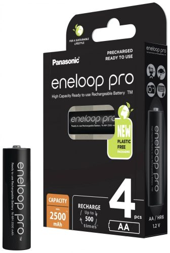 Panasonic Eneloop Pro AA - Ni-MH akkumulátor (4db) (BK-3HCDE/4BE)
