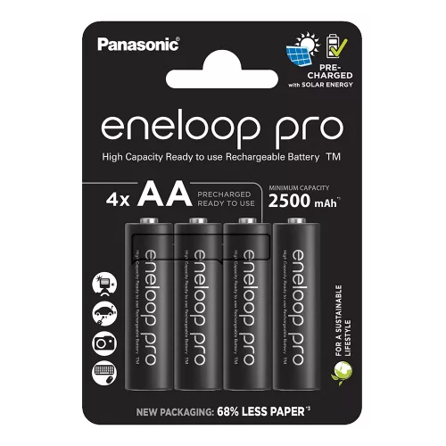 PANASONIC Eneloop PRO AA akkumulátor (2.500mAh) (4db) (BK-3HCDE/4CP)