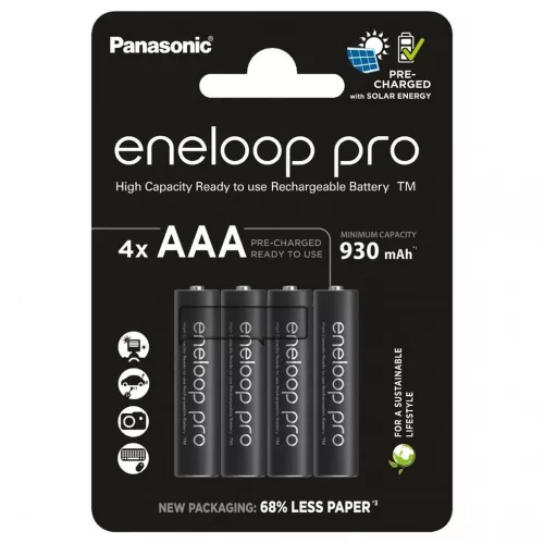 PANASONIC Eneloop PRO AAA akkumulátor (930mAh) (4db) (BK-4HCDE/4CP)