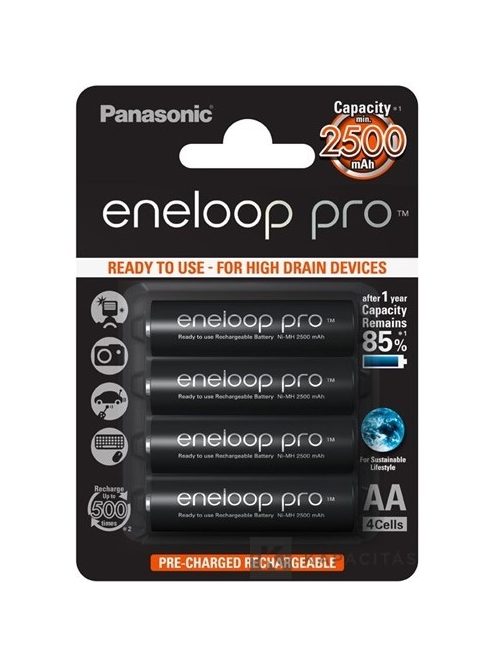 Panasonic Eneloop Pro AA - Ni-MH akkumulátor (4db) (BK3HCDE-4BE)