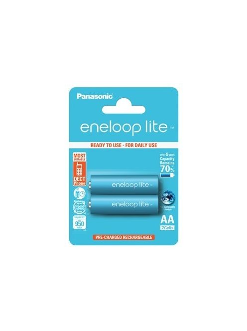 Panasonic Eneloop Lite AA - Ni-MH akkumulátor (2db) (for DECT Phone) (BK3LCCE-2BE)