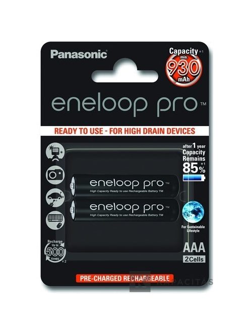 Panasonic Eneloop Pro AAA - Ni-MH akkumulátor (2db) (BK4HCDE-2BE)