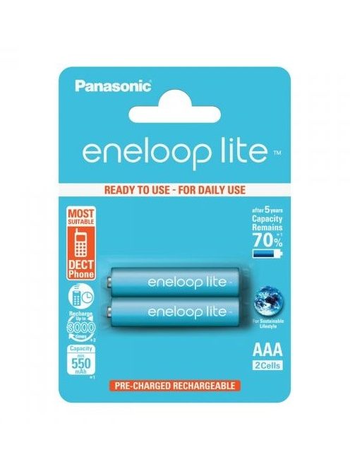 Panasonic Eneloop Lite AAA - Ni-MH akkumulátor (2db) (BK4LCCE/2BE)
