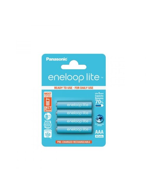 Panasonic Eneloop Lite AAA - Ni-MH akkumulátor (4db) (for DECT Phone) (BK4LCCE-4BE)