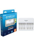 Panasonic Eneloop 1/2/3/4/5/6/7/8db - AA/AAA akkumulátor töltő (BQ-CC63E)