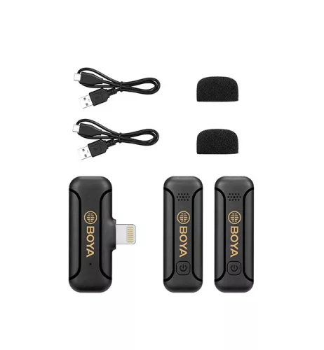 Boya BY-WM3T2-D2 2.4GHz vezetéknélküli mikrofon kit (for iOS) (2+1)