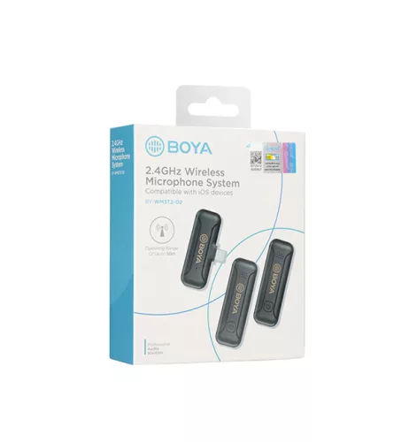 Boya BY-WM3T2-D2 2.4GHz vezetéknélküli mikrofon kit (for iOS) (2+1)