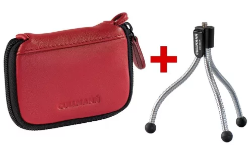 Cullmann Shell Cover Compact 100 bőr tok (piros)