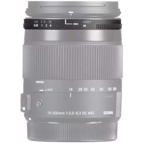 Sigma ÉLESSÉG GUMI / MANUAL RUBBER (for 18-200/3.5-6.3 DC macro OS HSM | Contemporary)
