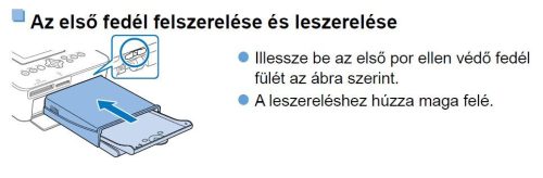 Canon SELPHY nyomtató első porvédő