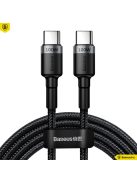 Baseus Cafule USB-C // USB-C kábel (PD 2.0) (QC 3.0) (100W) (2m) (gray) (CATKLF-ALG1)