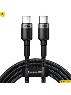   Baseus Cafule USB-C // USB-C kábel (PD 2.0) (QC 3.0) (100W) (2m) (gray) (CATKLF-ALG1)