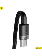 Baseus Cafule USB-C // USB-C kábel (PD 2.0) (QC 3.0) (100W) (2m) (gray) (CATKLF-ALG1)