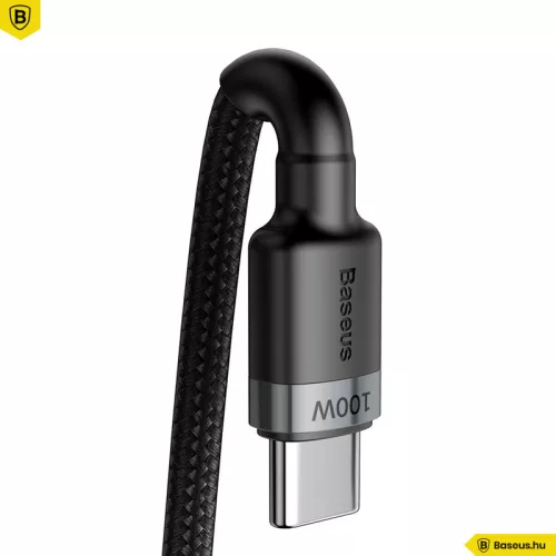 Baseus Cafule USB-C // USB-C kábel (PD 2.0) (QC 3.0) (100W) (2m) (gray) (CATKLF-ALG1)