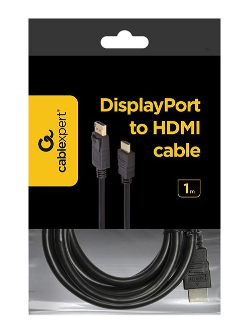 CABLEXPERT DisplayPort // HDMI kábel (FULL-HD) (1m) (CC-DP-HDMI-1M)