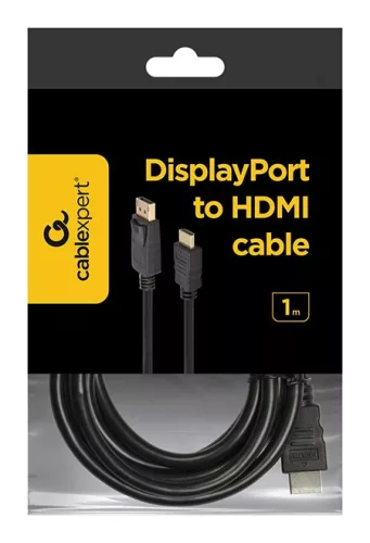 CABLEXPERT DisplayPort // HDMI kábel (FULL-HD) (1m) (CC-DP-HDMI-1M)
