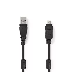  Nedis USB kábel (12 pin) Olympus fényképezőgéphez (CCGP60802BK20)