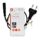 Nedis európa tápkábel (0.5m) (black) (IEC-320-C7) (CEGL11040BK05)
