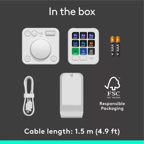 LOGITECH MX Creative Console (light gray)