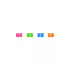 RØDE COLORS3 színjelölő szett Wireless szériához és Lavalier II mikrofonhoz, 4db