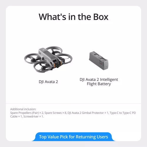 DJI Avata 2 (Drone Only) (CP.FP.00000149.01)