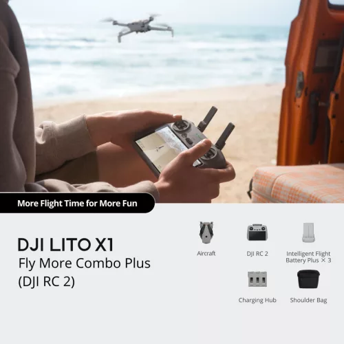DJI Lito X1 Fly More Combo Plus (DJI RC 2) (CP.MA.00000976.01)