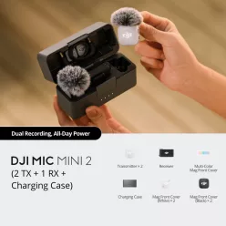   DJI Mic Mini 2  (2TX + 1RX + Charging Case) (CP.RN.00000529.01)
