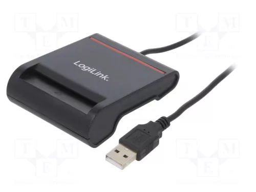 Logilink USB 2.0 kártyaolvasó (for Smart ID) (black) (CR0047)