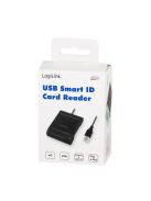 Logilink USB 2.0 kártyaolvasó (for Smart ID) (black) (CR0047)